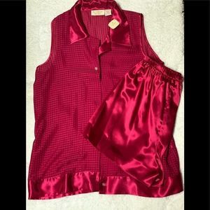 NWT Pink Victoria’s Secret Sheer Short Pj’s Set